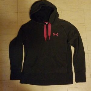 Dark Gray and Magenta UA Storm Sweatshirt